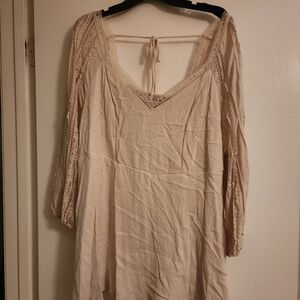 Torrid Cream Lace Blouse